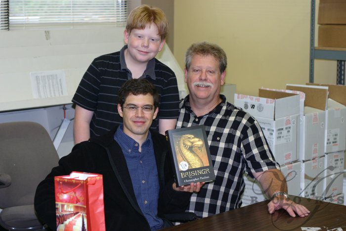 Christopher Paolini with John and Mitch
