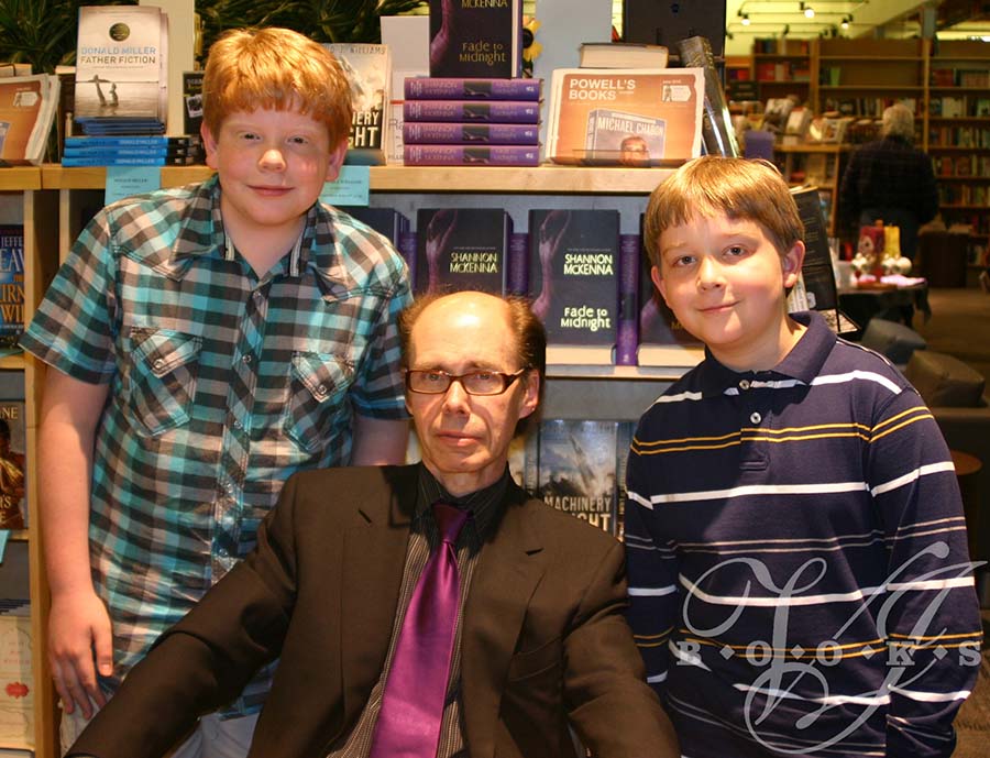 Jeffery Deaver with Mitchell and Evan