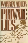 Adler, Warren / Private Lies / Signed First Edition Book